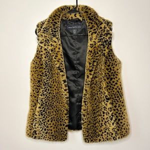 Kristen Blake Leopard Print Vest